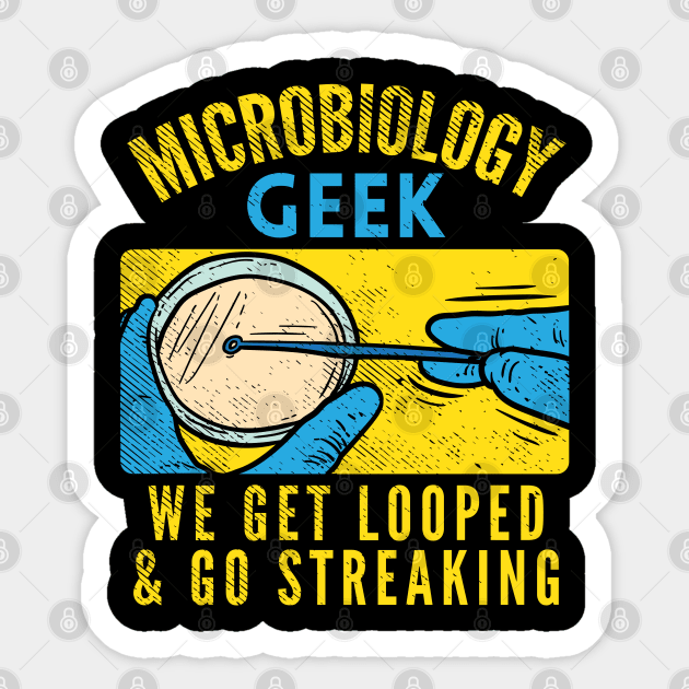 Microbiology Geek Sticker by maxdax